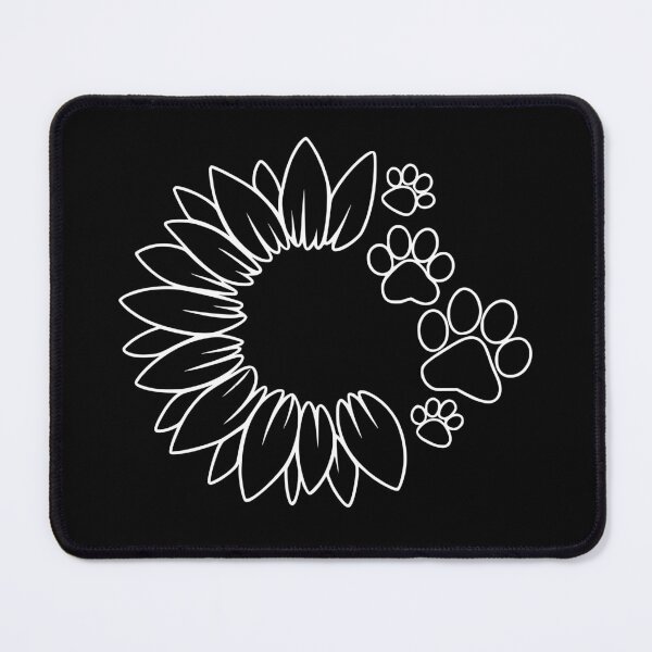 Item preview, White Sunflower Paw Print designed and sold by Corvoria.