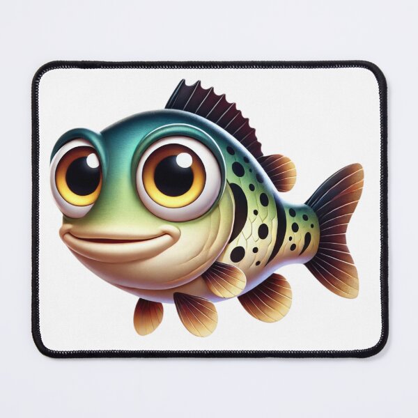 Item preview, Adorable Ozark Bass Fish designed and sold by Sillytoe.