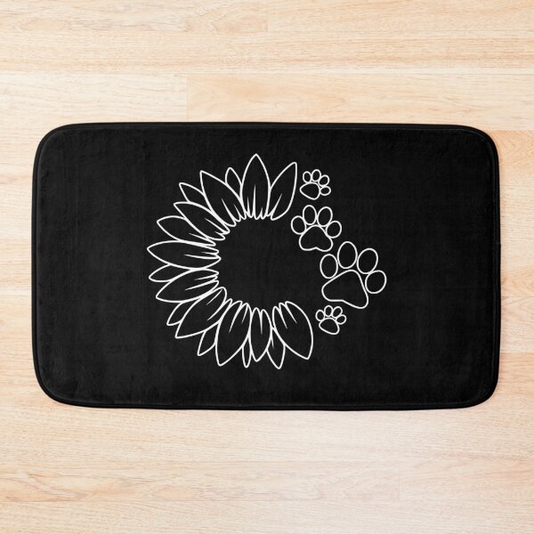 Item preview, White Sunflower Paw Print designed and sold by Corvoria.