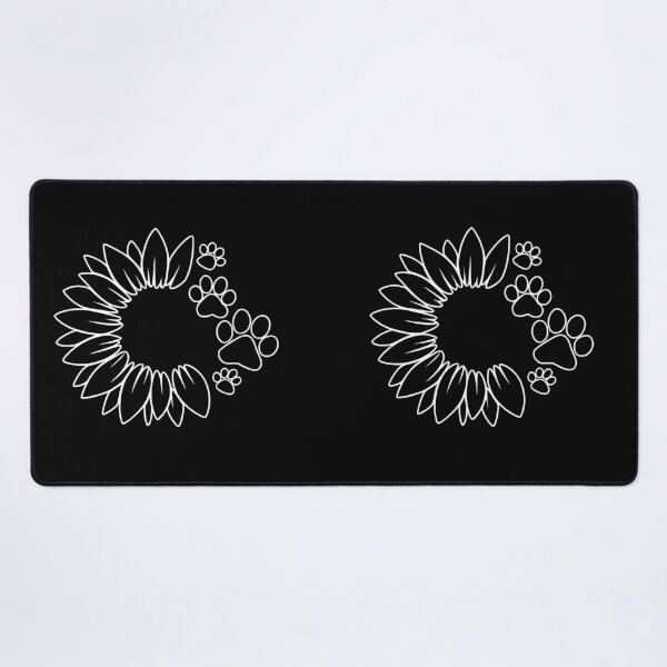 Item preview, White Sunflower Paw Print designed and sold by Corvoria.
