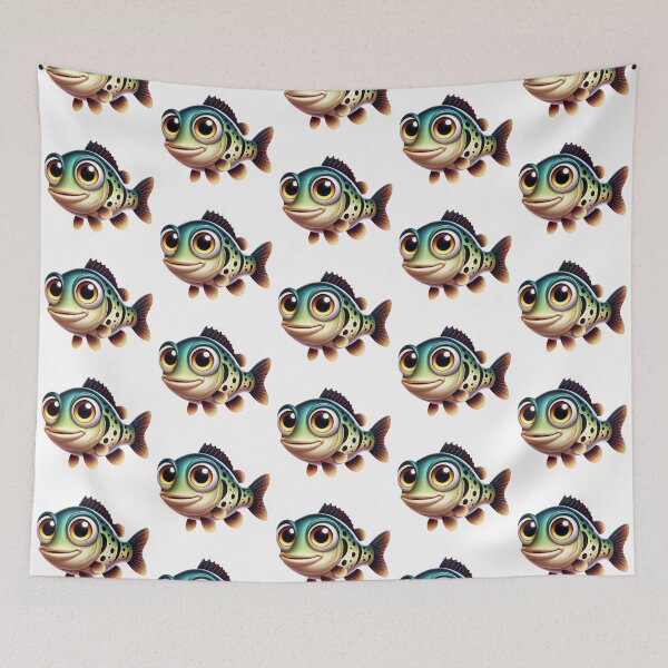Item preview, Adorable Ozark Bass Fish designed and sold by Sillytoe.
