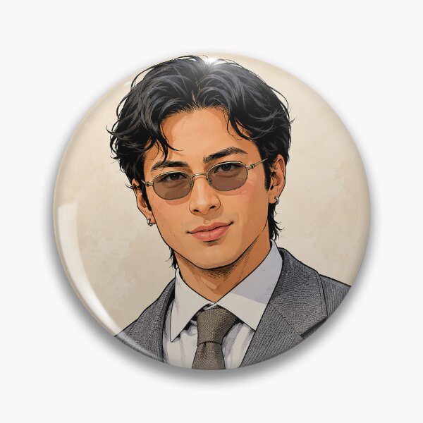 Item preview, Hudson Williams of Heated Rivalry in a suit and sunglasses (fan art) designed and sold by PopCultureAndStuff.