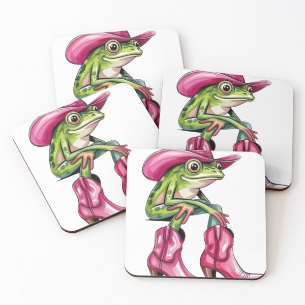 Item preview, A Frog wearing Round Hat & Girls High Heels Design Stickers ! Pardon my ribbeting runway strut! This frog didn’t come to play—she came to slay designed and sold by Ulikedigital14.