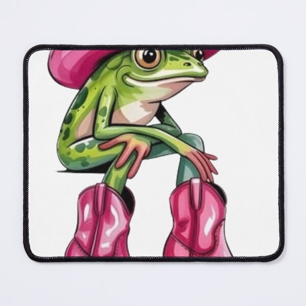 Item preview, A Frog wearing Round Hat & Girls High Heels Design Stickers ! Pardon my ribbeting runway strut! This frog didn’t come to play—she came to slay designed and sold by Ulikedigital14.