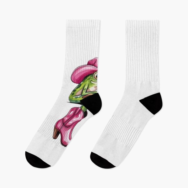 Item preview, A Frog wearing Round Hat & Girls High Heels Design Stickers ! Pardon my ribbeting runway strut! This frog didn’t come to play—she came to slay designed and sold by Ulikedigital14.