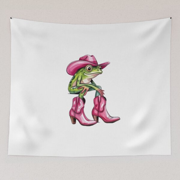 Item preview, A Frog wearing Round Hat & Girls High Heels Design Stickers ! Pardon my ribbeting runway strut! This frog didn’t come to play—she came to slay designed and sold by Ulikedigital14.