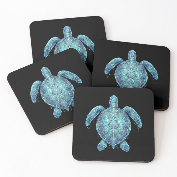 Item preview,  Glitter Blue Sea Turtle Stained Glass designed and sold by SOUFIANE1991.