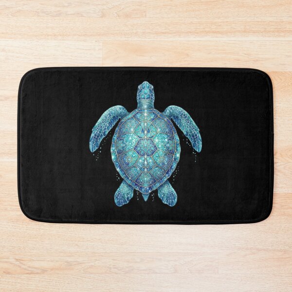 Item preview,  Glitter Blue Sea Turtle Stained Glass designed and sold by SOUFIANE1991.