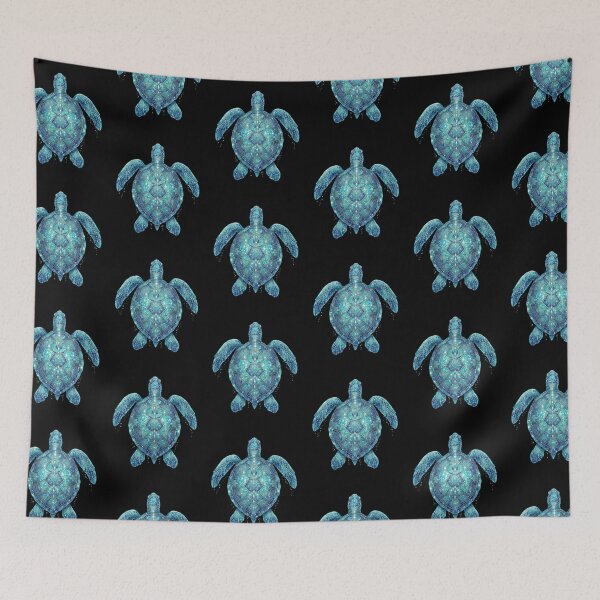 Item preview,  Glitter Blue Sea Turtle Stained Glass designed and sold by SOUFIANE1991.