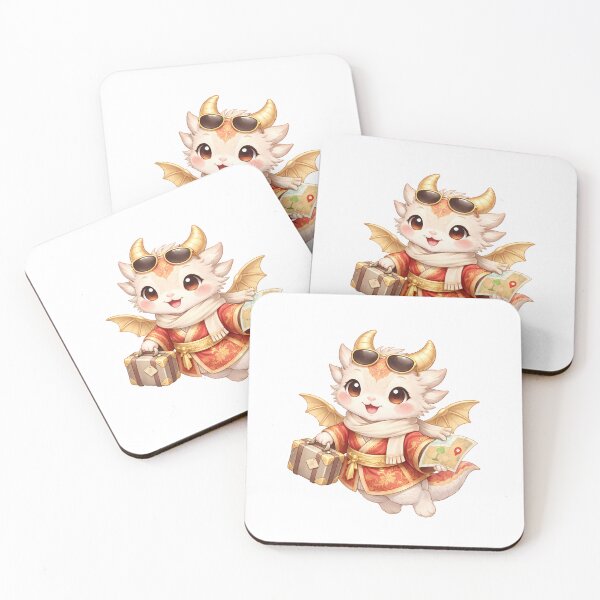 Item preview, Cute Chinese Zodiac Dragon Traveler — Chibi Watercolor Lunar New Year Art designed and sold by Symbol Universe.