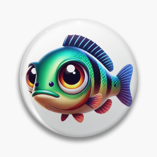 Item preview, Adorable Peacock Bass Fish designed and sold by Sillytoe.