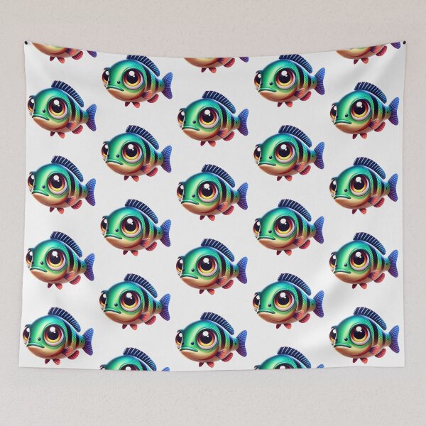Item preview, Adorable Peacock Bass Fish designed and sold by Sillytoe.