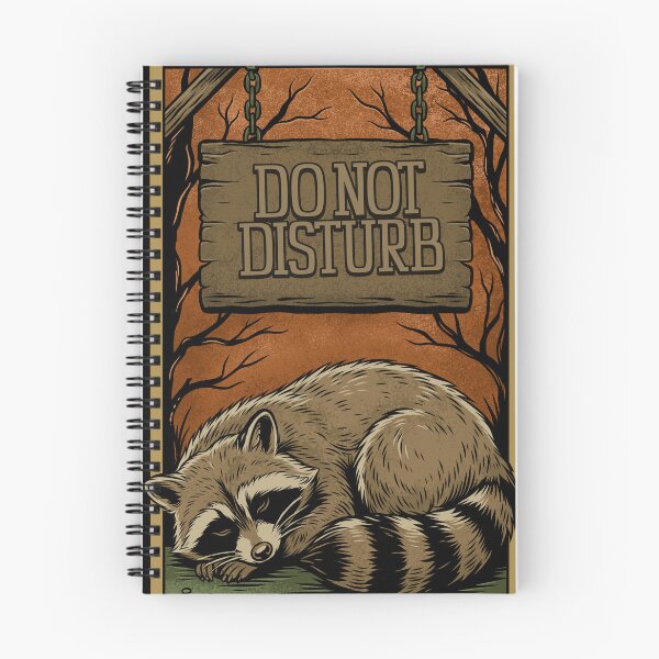 Item preview, Vintage Retro Sleeping Raccoon designed and sold by ARTSYILA.
