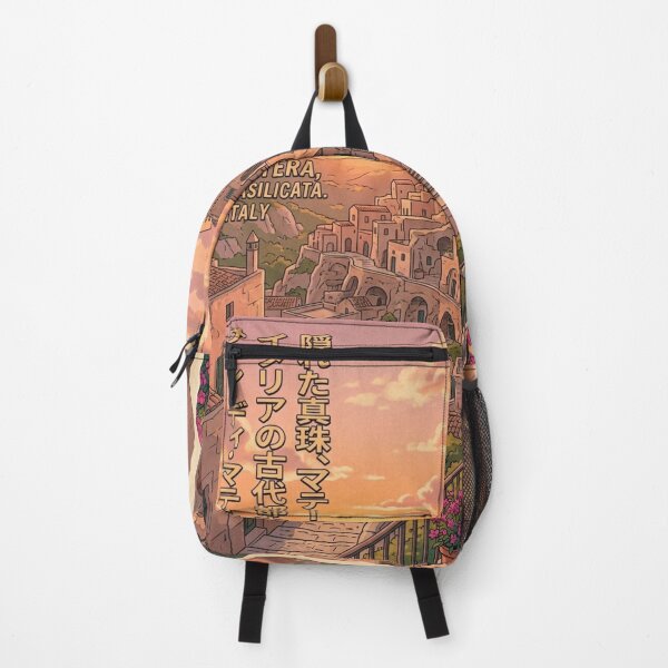Item preview, Retro Anime Matera Italy Vintage Travel Poster designed and sold by ElartedeNoel.