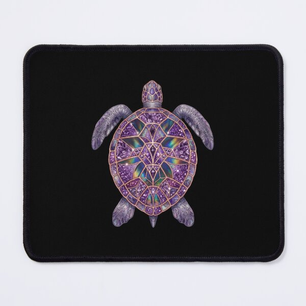 Item preview, Glitter Purple Sea Turtle Stained Glass designed and sold by SOUFIANE1991.