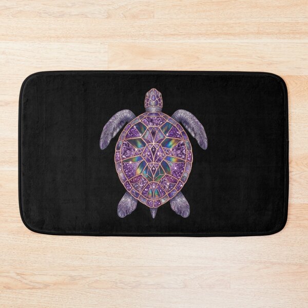 Item preview, Glitter Purple  Sea Turtle Stained Glass designed and sold by SOUFIANE1991.