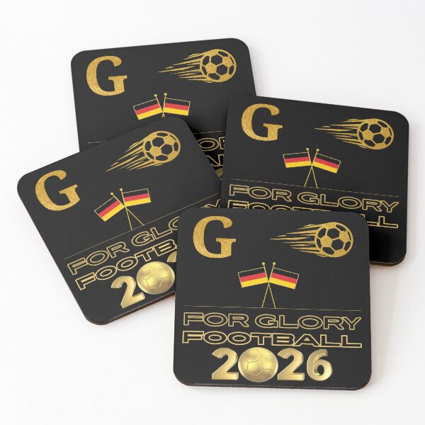 Item preview, For Glory Football 2026 Germany | German Soccer Fan Pride | Gold Football Design | Germany Supporter designed and sold by Art_IN_Design.