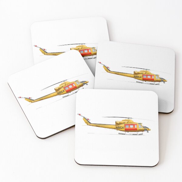 Item preview, BELL 412 VH-NSO NSCA 1986 designed and sold by Grubby Fingers Aircraft Illustration.