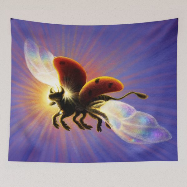 Item preview, Gods Little Cow (flying) designed and sold by InkTheCrow.