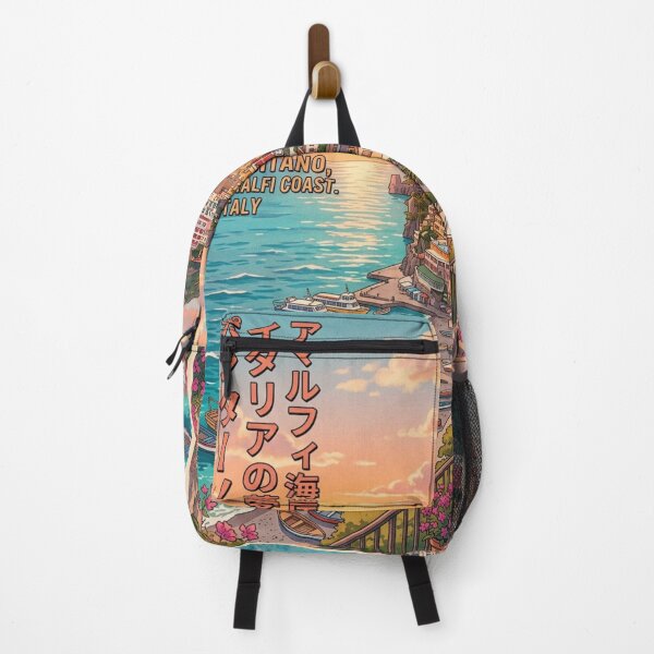 Item preview, Copy of Positano Amalfi Coast Retro Anime Travel Poster Japanese Edition designed and sold by ElartedeNoel.