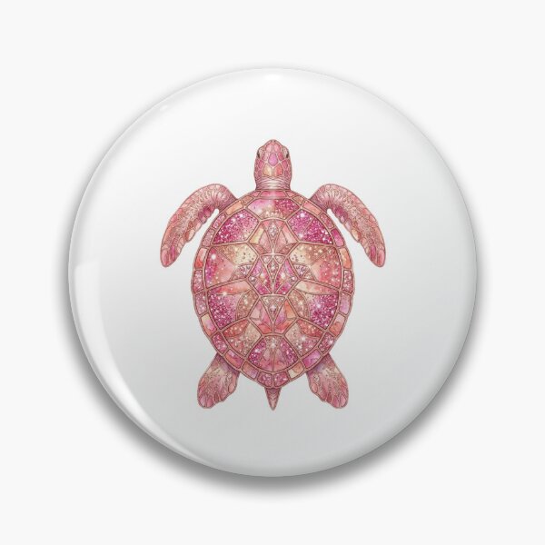 Item preview, Glitter Pink Sea Turtle Stained Glass designed and sold by SOUFIANE1991.