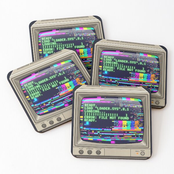 Item preview, Retro Computing Blue Loading Screen Glitch CRT Monitor Code designed and sold by RetroRewind Studio.