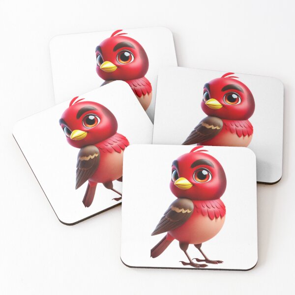 Item preview, Adorable Red Finch 1 designed and sold by Sillytoe.