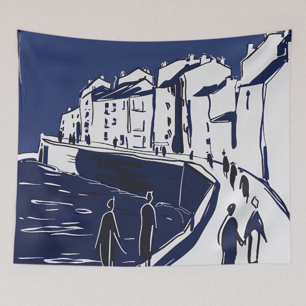 Item preview, Bristol, England, United Kingdom - Blue Abstract Art designed and sold by shadow-bloom.