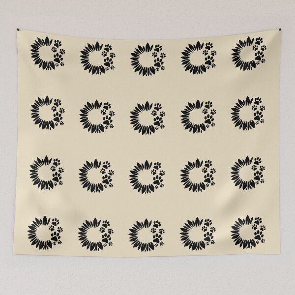 Item preview, Bold Sunflower Paw Print designed and sold by Corvoria.