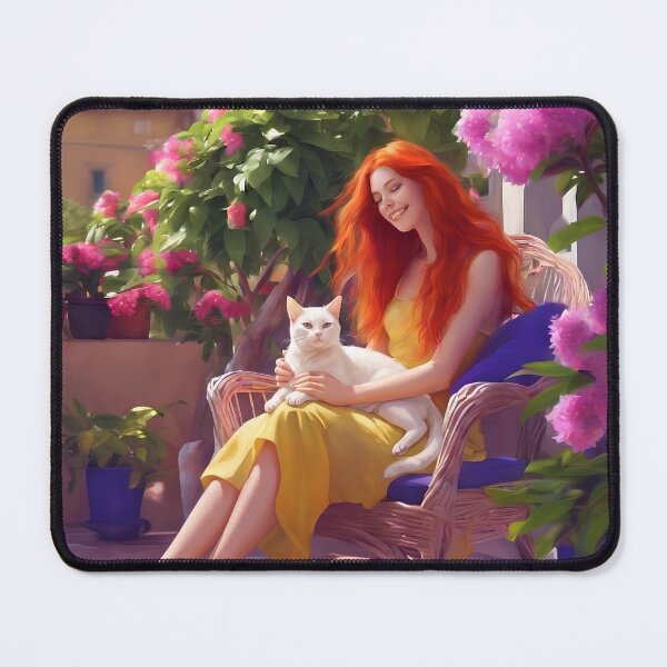 Item preview, Sun-Drenched Siesta – Mediterranean Garden Terrace designed and sold by UmSkelig834.