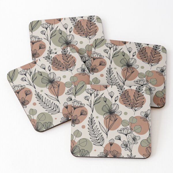 Item preview, Boho Wildflower & Eucalyptus Pattern | Neutral Botanical Floral Design designed and sold by GalleryPeak.