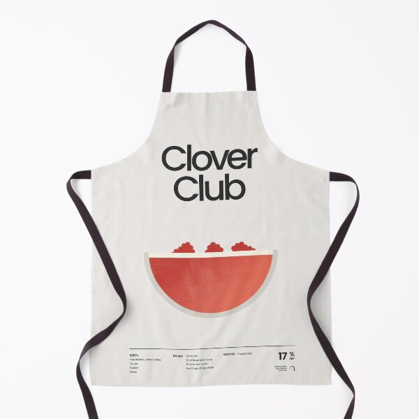 Item preview, Clover Club Cocktail Minimalist Illustration designed and sold by archetype prints.