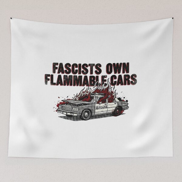 Item preview, FASCISTS Own Flammable Cars Punk Rock designed and sold by Sobari.