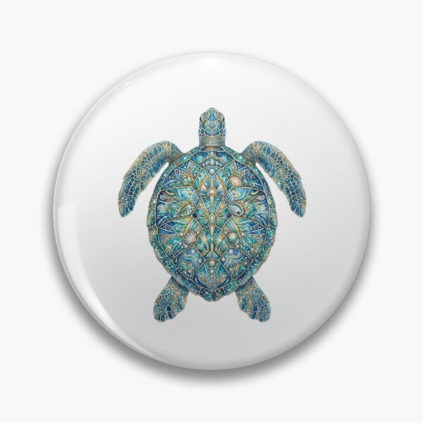 Item preview, Glitter Blue Sea Turtle Stained Glass designed and sold by SOUFIANE1991.
