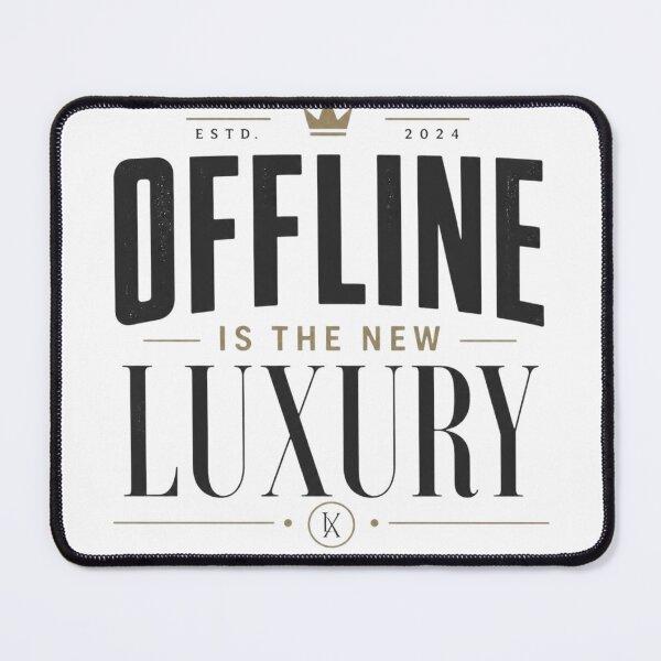 Item preview, Offline Is The New Luxury Minimalist T-Shirt designed and sold by kaream1308.