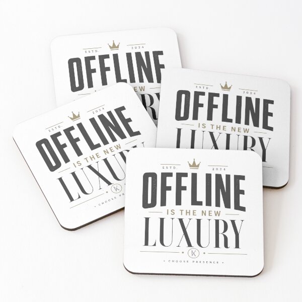 Item preview, Offline Is The New Luxury Minimalist T-Shirt designed and sold by kaream1308.