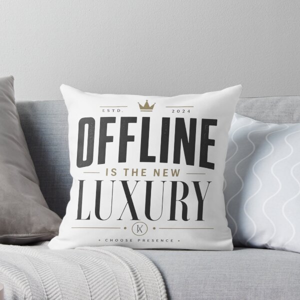 Item preview, Offline Is The New Luxury Minimalist T-Shirt designed and sold by kaream1308.