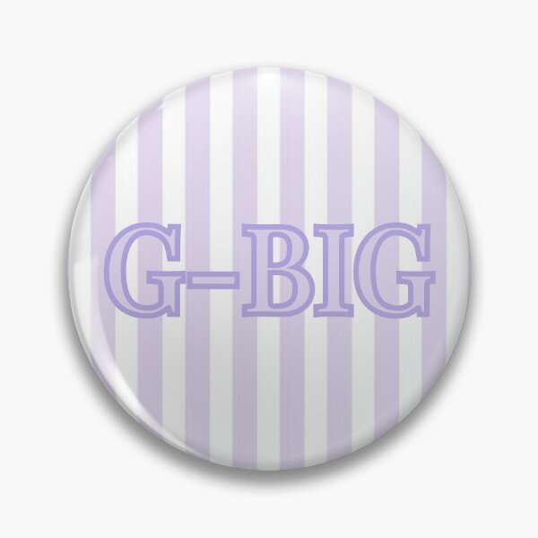 Item preview, Sorority Big/Little "G-Big" Sticker/Pin - Purple Stripe designed and sold by The Keepsake Vault.