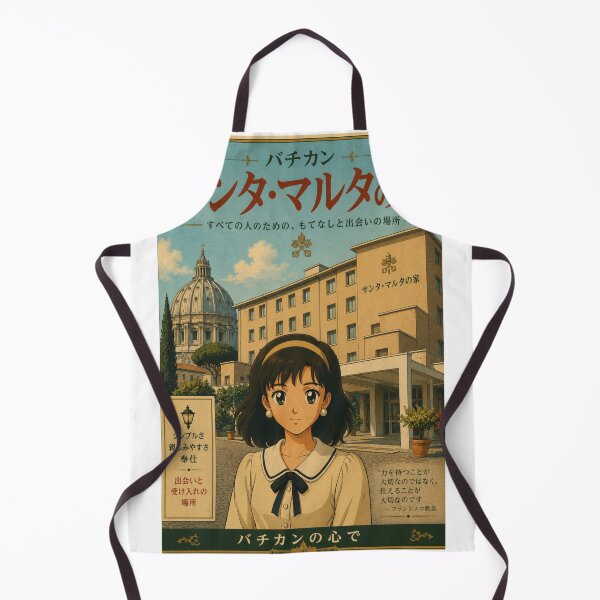 Item preview, Saint Martha House Vatican City Retro Anime Travel Poster designed and sold by ElartedeNoel.