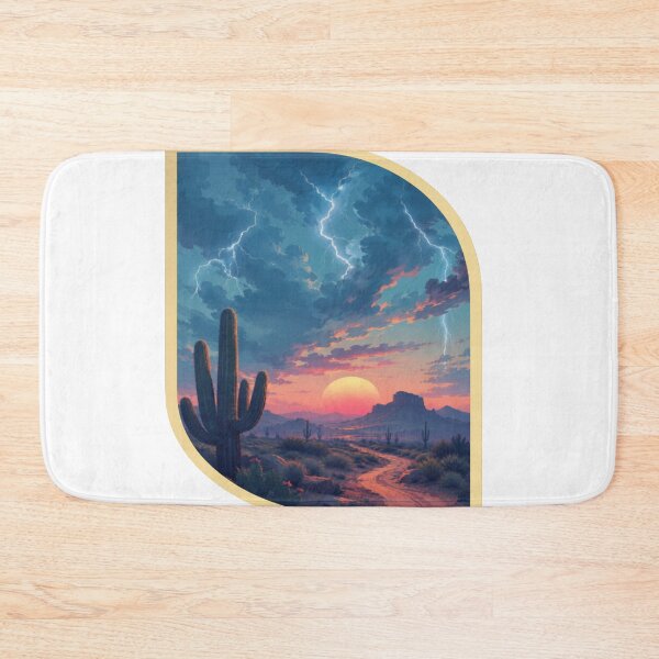 Item preview, Storm Desert Sunset Landscape Digital Art | Ray Desert designed and sold by RAYapparel.