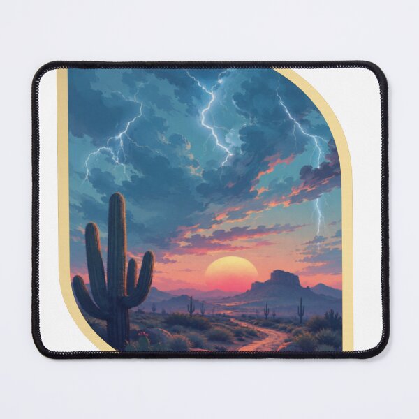 Item preview, Storm Desert Sunset Landscape Digital Art | Ray Desert designed and sold by RAYapparel.