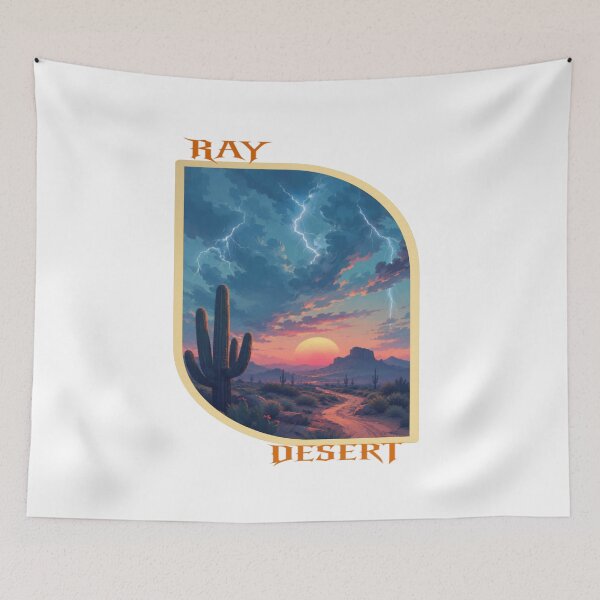 Item preview, Storm Desert Sunset Landscape Digital Art | Ray Desert designed and sold by RAYapparel.