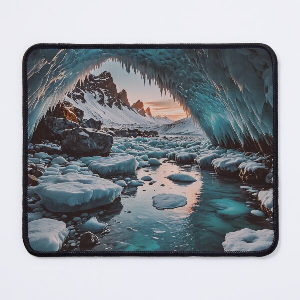 Item preview, Frozen Ice Cave Landscape Wall Art designed and sold by BeautifulVirtues.