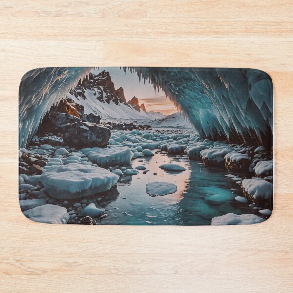 Item preview, Frozen Ice Cave Landscape Wall Art designed and sold by BeautifulVirtues.