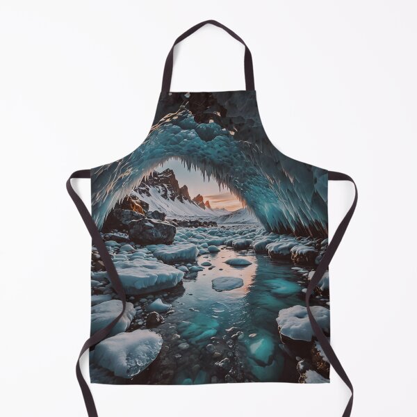 Item preview, Frozen Ice Cave Landscape Wall Art designed and sold by BeautifulVirtues.