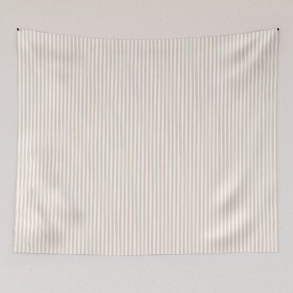 Item preview, Beige and White Striped Pattern | Minimalist Vertical Stripes | Neutral Aesthetic Cottagecore | Scandinavian Style Stripes | Simple Beige Pinstripe | Soft Earth Tone Pattern designed and sold by VivaFy.