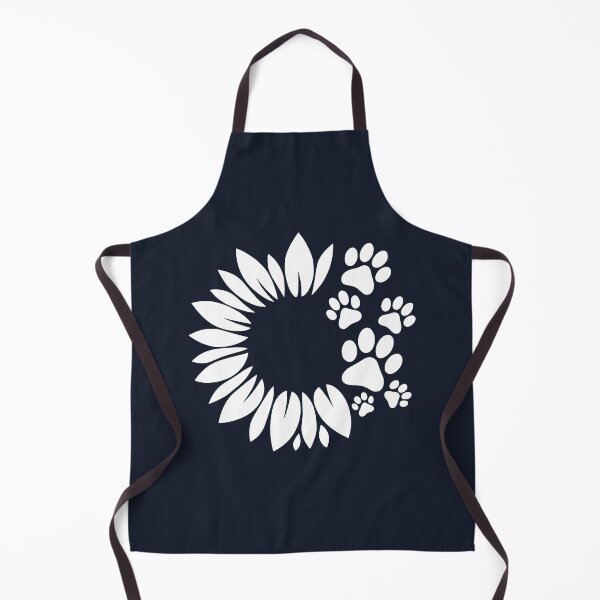 Item preview, White Bold Sunflower Paw Print designed and sold by Corvoria.
