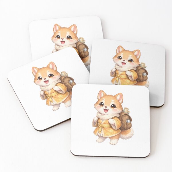 Item preview, Cute Chinese Zodiac Dog Traveler — Chibi Watercolor Lunar New Year Art designed and sold by Symbol Universe.