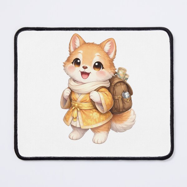 Item preview, Cute Chinese Zodiac Dog Traveler — Chibi Watercolor Lunar New Year Art designed and sold by Symbol Universe.