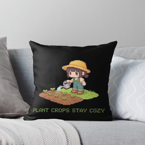 Item preview, Plant Crops Stay Cozy - Cute Pixel Art Gardener designed and sold by PotionPixelArt.